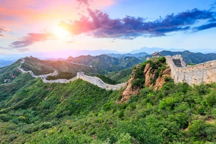 دیوار چین اژدهایی خفته در میان کوهستان